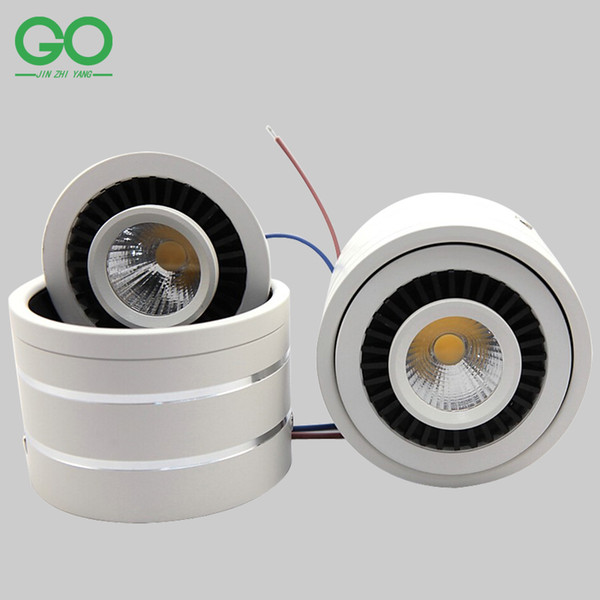 LED Ceiling Downlight COB Chip 3W 5W 7W 10W 12W 15W Dimmable 360 degree Rotatable Surface Mounted Spot Decoration Wall Down Lights