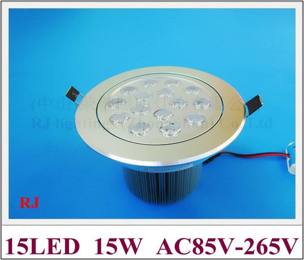 high power LED recessed ceiling spot light lamp 15W LED down light downlight LED ceiling light 15W AC85-265V free shipping