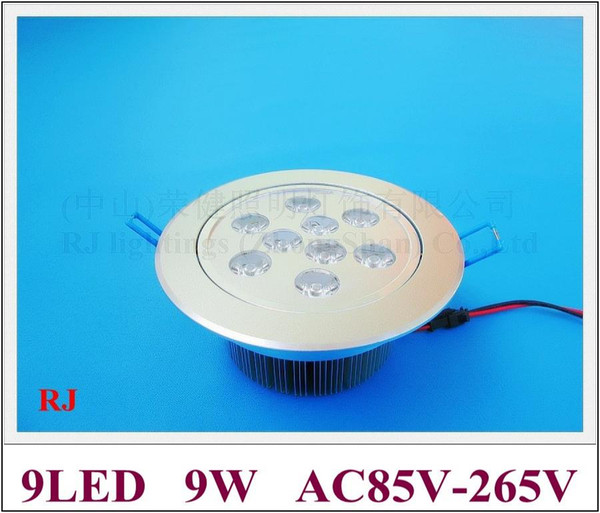 LED recessed down light lamp ceiling spot light 9W LED downlight LED ceiling light indoor lighting 9W AC85-265V aluminum CE