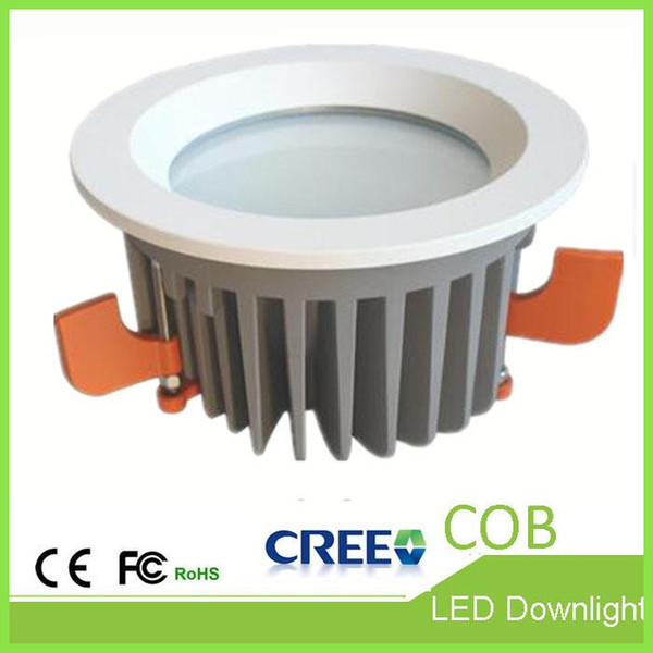 High-end LED Downlights 6/8 inch CREE COB Downlight 25W 40W 55W Hall Lighting Bean angle 50° Embedded downlight die-casting led ceiling lamp