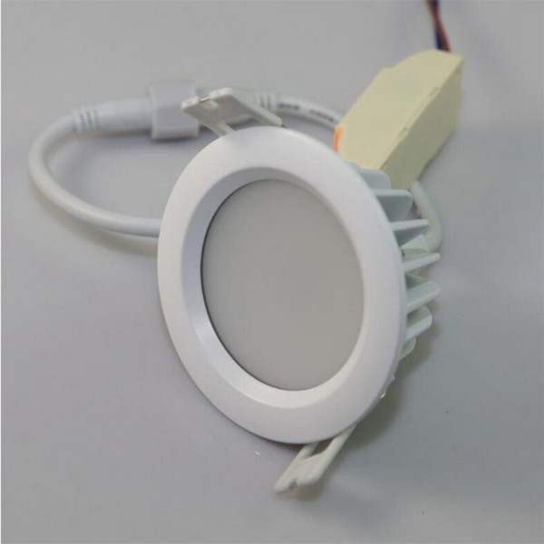 Waterproof (6pcs/lot) 12W 15W COB LED Downlight Square White shell IP65 LED Down lighting Dimmable AC110V/220V Free shipping