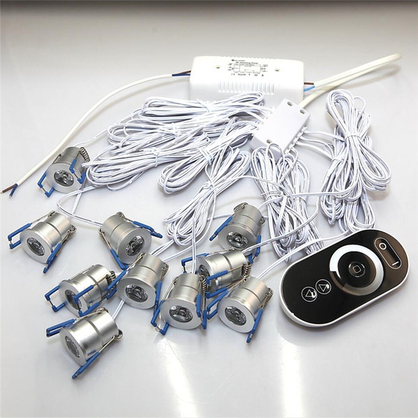 10pcs/Lot 1W Mini LED downlight round ceiling spot lights AC110V 220V LED panel light Recessed Aluminum lamp