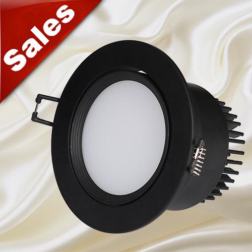 12W 15W 20W COB LED recessed downlights adjustable angle ceilinglights anti glare white/black downlights CREE chip AC85-265V