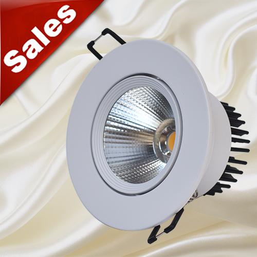 Anti glare 12W 15W 20W COB LED recessed downlights white/black ceiling lights CREE LED down lights AC85-265V