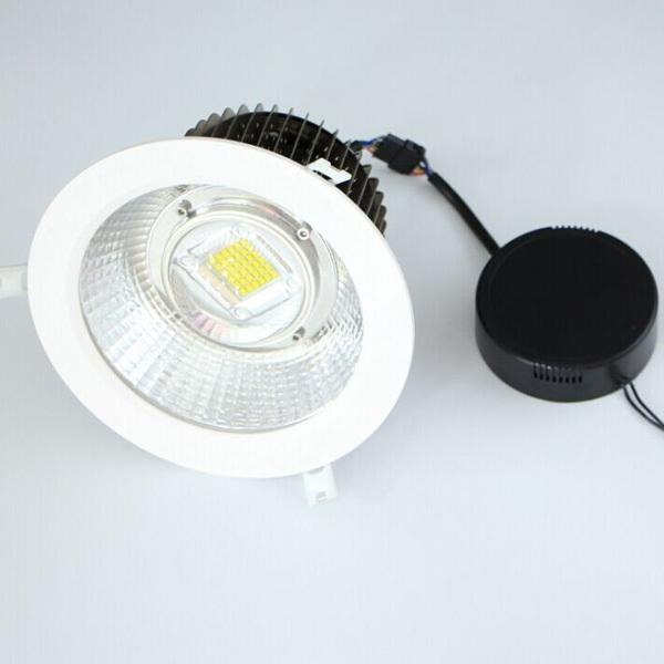 Commercial Lighting 50W 60W 80W CREE XT-E LED Downlight Super Bright, Fins Structure 60 90 120 Light angle,Lens+Reflector 90lm/w Above