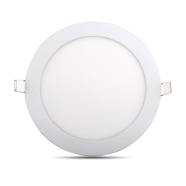 5pcs/lot Ultra thin LED Round Panel downlight AC85-260V LED Ceiling Recessed Lights Driver inculded