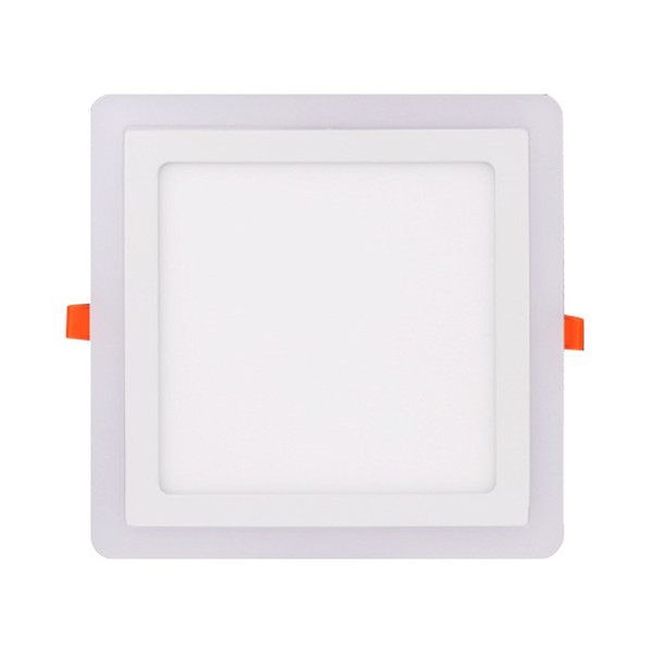 5pcs/lot Ultra Thin LED Panel Downlight Square LED Double colors Ceiling Recessed Lights Power Supply Included