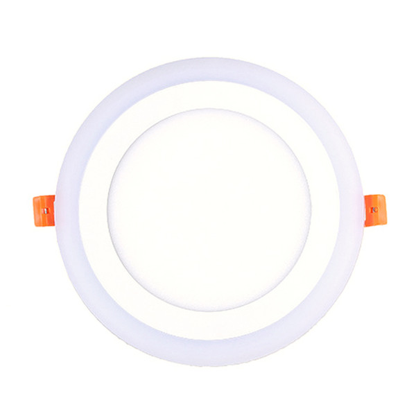 5pcs/lot Ultra Thin LED Round/Square Panel Downlight 24W LED Double colors Ceiling Recessed Lights LED Driver Included