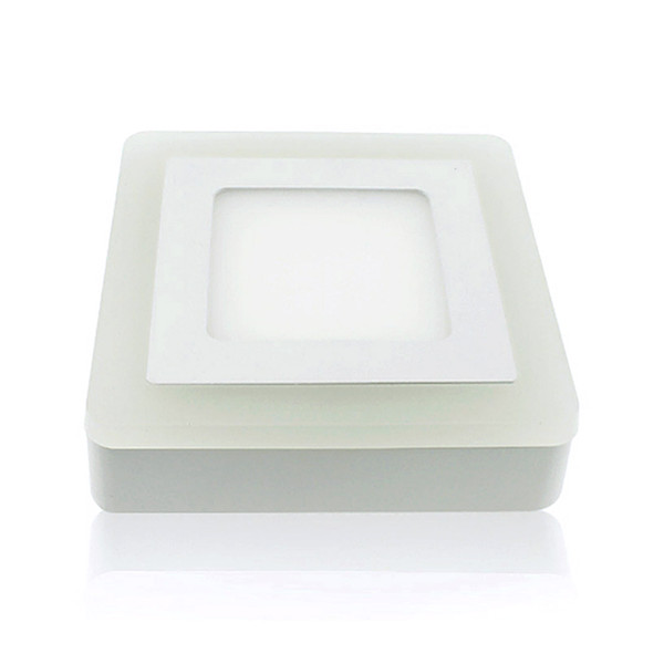 5pcs/lot LED Square Panel light Surface Mounted LED Double colors Ceiling Downlight AC85-260V Power Supply Included