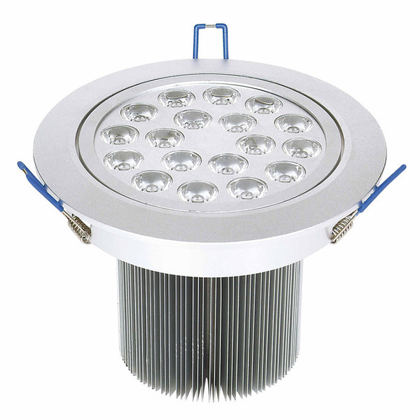 Recessed 18W Downlight Warm white/Cool white LED Ceilling Light AC85-265V Spot Light for House Lighting Free Shipping 2pcs/Lot