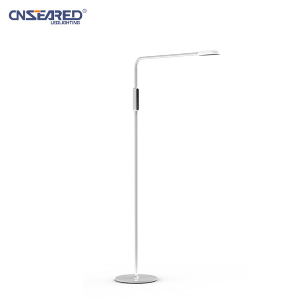 9W Europe Simple Style dimmable color adjustable antiglare Remote Control LED Floor Lamp Standing Light for office study living room