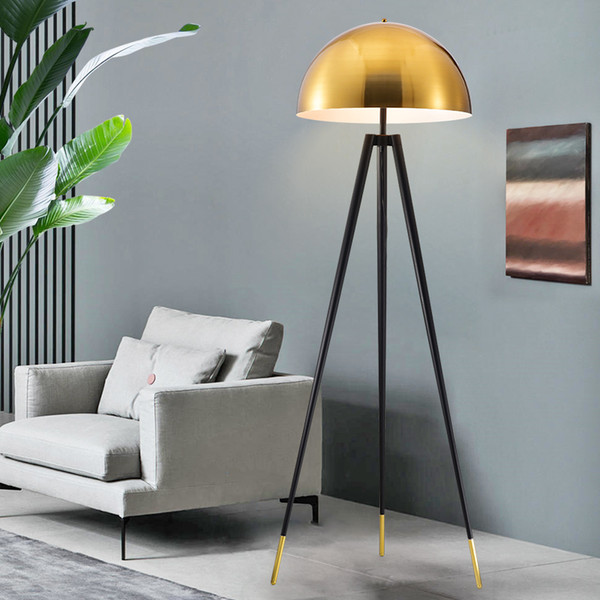 Nordic sample hotel personality American home tripod plating metal luxury fashion floor lights