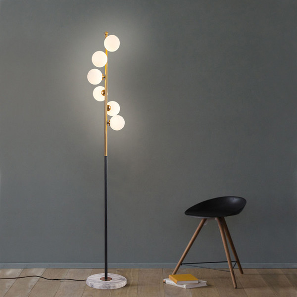 Glass ball magic bean LED floor lamp for living room art decoration vloerlamp free shipping 10