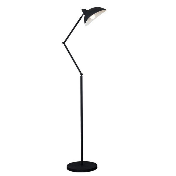 E27 Floor Reading Lamp Creative Modern Minimalist Floor Desk Light Metal Shade Standing Lamp for Bedroom