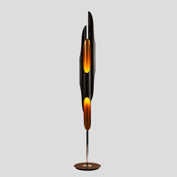 Replica Delightfull Coltrane standing floor light lamp LED pipe foyer Nordic European golden black post modern floor lamp light