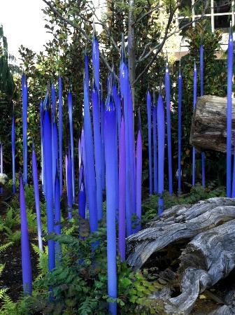 Modern Chihuly Style Murano Glass Spears for Garden Art Decoration Blue Glass Sculpture 100% Mouth Blown Glass Garden Sculpture