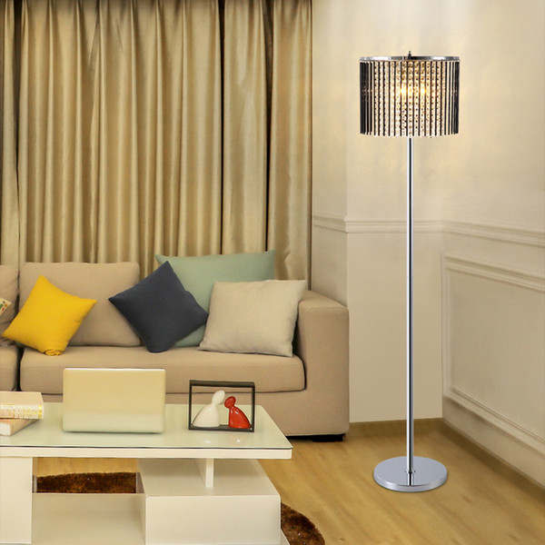 Creative personality led crystal floor lamp modern minimalist creative led floor Light for living room bedroom vertical long pole floor lamp