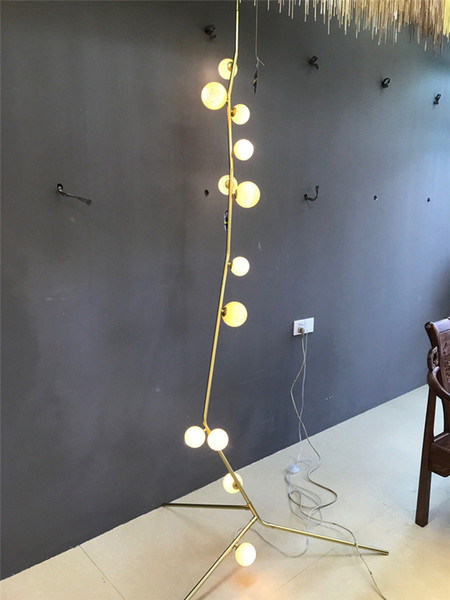 Modern Glass Cherry Bomb Floor Lamp Lindsey Adelman Contemporary Living Lamp New For Bedroom Bar Living Room Home Lighting