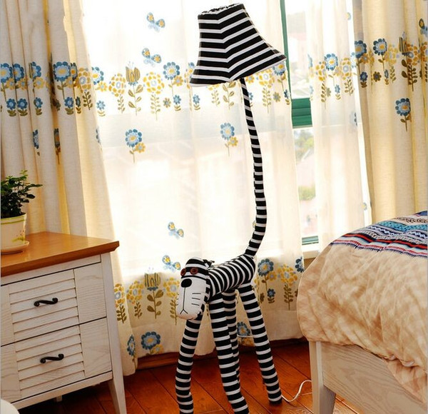 2015 new animal floor lamp cartoon lamp cloth LED standing lamps cute 220v bedroom floor lamps