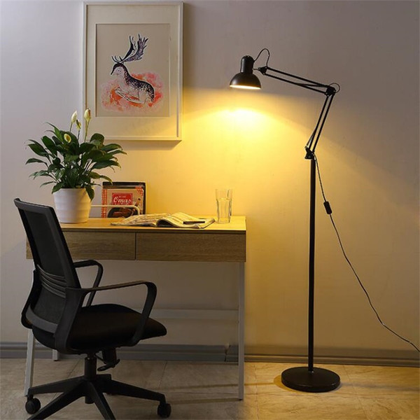 Living Room Floor Lamp American Led Folding Standing Light For Office Reading Luminaria de mesa Energy Saving Lighting