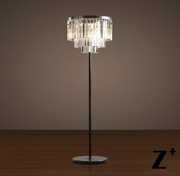 Replica item industrial lamp 1920S ODEON CLEAR GLASS FRINGE FLOOR LAMP K9 Lustre CRYSTAL free shipping