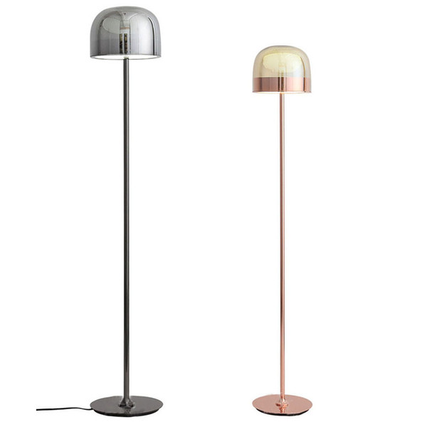 Modern LED Floor Lamp Desk light Toolery Floor Light Living room Reading lampshade Pink glass art hotel lighting F027