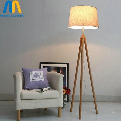 modern led wooden design floor lamps standing lamp japan with cloth shade standing lamp for living room bedroom dining room study