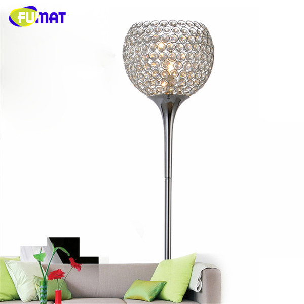 Modern Fashion K9 Crystal Floor Lamp Minimalist Floor Lamp Crystal Living Room Bedroom Remote Control LED Stand Light