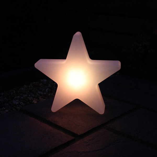 4 pieces/lot outdoor landscape PP waterproof colorful Star Glow LED Luminous Light star led lamp for Christmas showing lighting