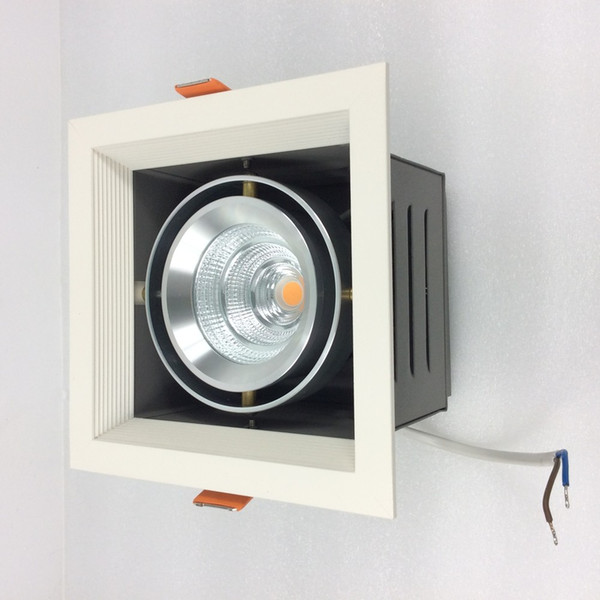 Adjustment 9W 15W 25W 35W LED Grille Square Light for Ceiling Installation Iron Housing Aluminum Core Driver Box attached