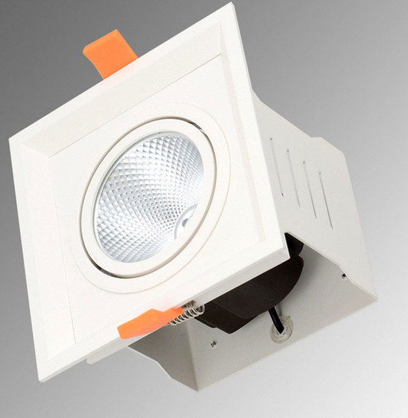 Fine Finish 8W 12W Square LED Grille Lamp Glare Free Optical Design Recessed Adjustable Light/15/24/38 Emitting Angle