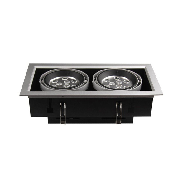 2012 New arrival--two head rotated 2x12x1w EDISON led grille light,AC100-240v,1800lm,perfect for ceiling lighting!free shipping