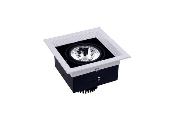 HoneyFly New LED Grille Lamp 20W AC85-265V LED Bean Pot Light Electronic Recessed Embeded Wall Light For Indoor Office