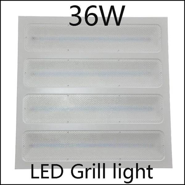 Bright Lighting Fitting 36W 600*600 LED Grill Panel Light/Licht-Recessed Ceiling Lamp for office use replacement 48W led panel llights