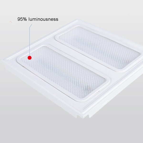 LED Ceilling Grille Lamps 12W 300*300mm AC100-240V 110V PF0.9 85LM Square Rectangle Lights Aluminum alloy+ Acrylic Direct Shenzhen China