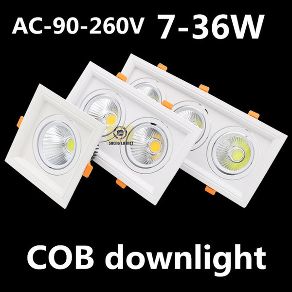 10PCS/LOTS AC90-260V 7W 12w COB led hotel ceiling lamp project dedicated die-casting led downlight integrated spot lights