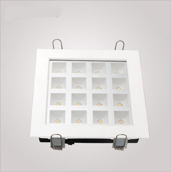 Free shipping 10/lot 16W LED Grille lamp kitchen spot light White Body AC85-220V DY-1255