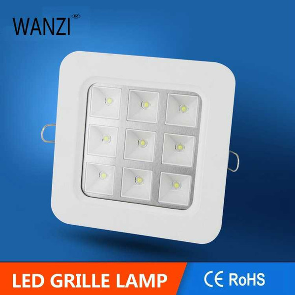 Free shipping 4W 9W 16W 25W Led Panel Light 110V/220V Grille Lights Downlight Led Ceiling Lamp Grid Lighting panel light