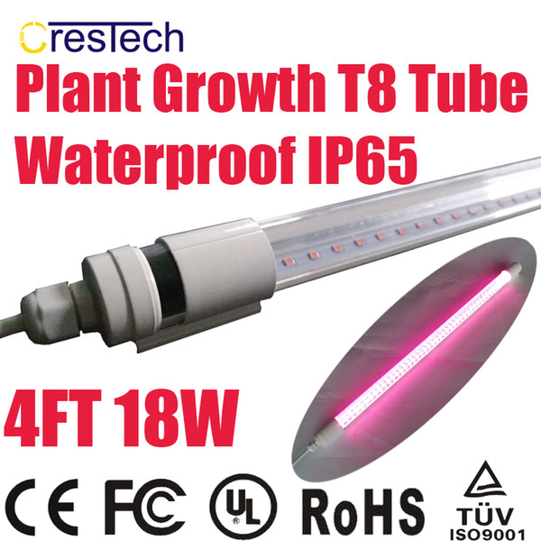 Free shipping 25pcs LED Growing Tube for Plant Waterproof IP65 T8 Tube Lamp 1ft/2ft/3ft/4ft light Pink Purple Color In Stock