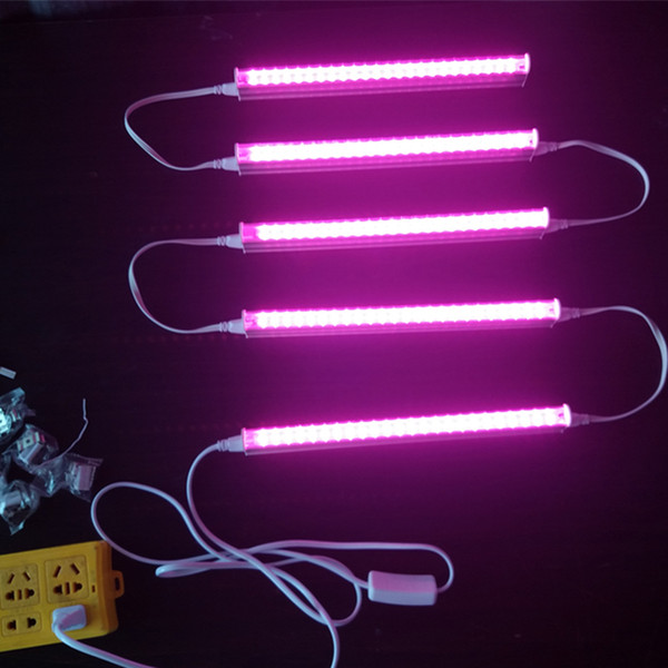 LED Growth Lamp for Plant T5 LED Tube Integration 1ft/2ft/3ft/4ft Full Spectrum Pink Color for hydroponic tents In Stock