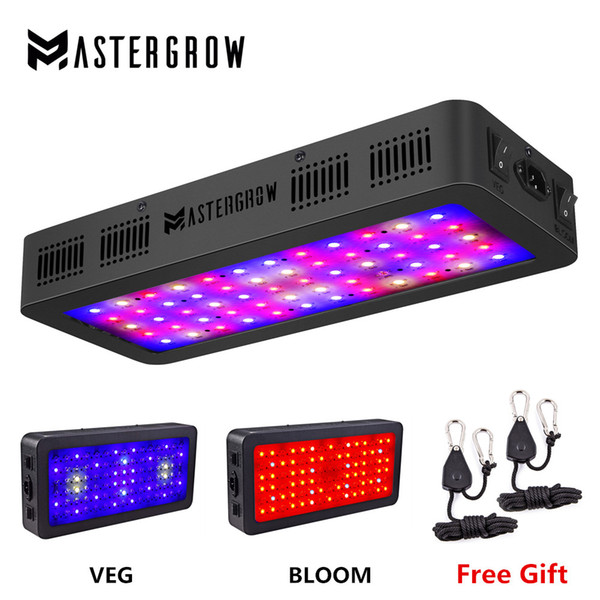 MasterGrow 600W/900W Full Spectrum Double Switch LED grow light with Veg/Bloom modes for Indoor Greenhouse grow tent plants grow led light