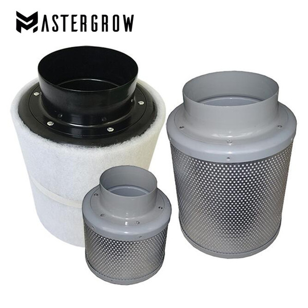 MasterGrow 4/5/6/8/10 Inch HIGH EFFICIENT Activated Carbon Air Filter Set For Indoor Hydroponics Grow Tent Greenhouses Grow Light