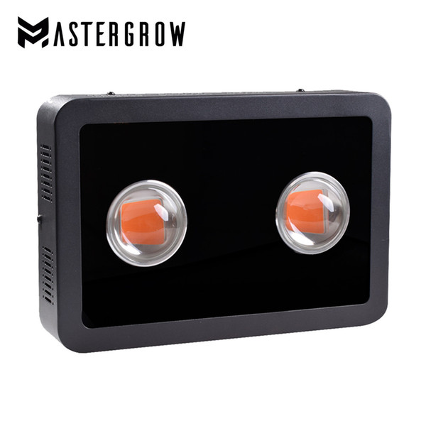 MasterGrow Black 600W COB LED Grow Light Full Spectrum 410-730nm With Big Lens For Indoor hydroponic Plant Growing and Flower