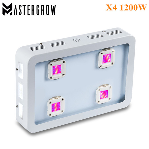 MasterGrow II 1200W X4 COB LED Grow Light Panel Full Spectrum Red/Blue/White/UV/IR 410-730nm For Indoor Plant Growing and Flowering