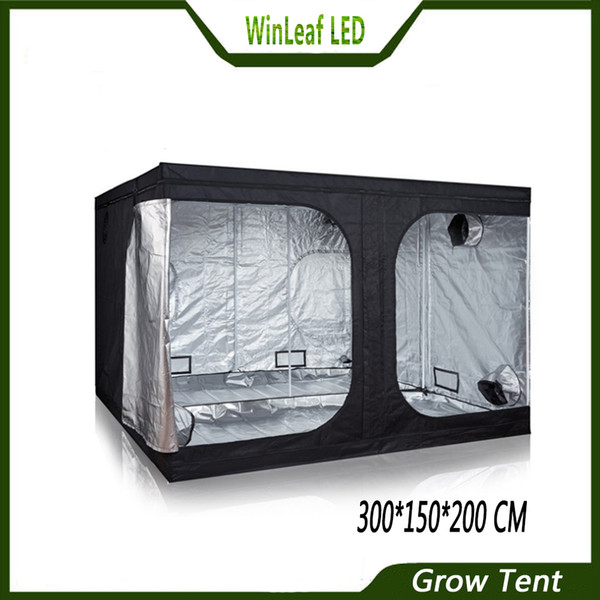 Grow Tent 300*150*200 plant grow for Indoor Hydroponics Greenhouse Plant Lighting Heavy Duty 600D Growing Tent