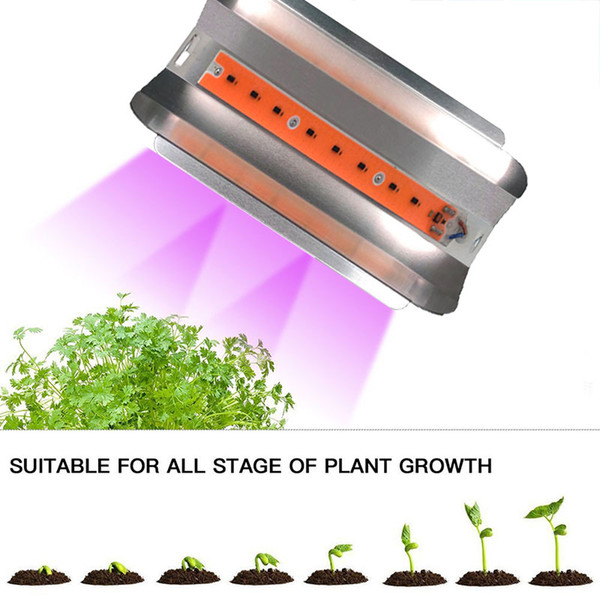 6pcs/lotFull Spectrum Led Grow Light Plant Flower Vegetable Growing Lights Phyto Lamp IP65 Waterproof Indoor Greenhouse Hydroponics System