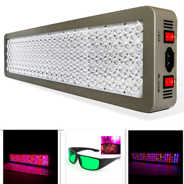 12-Band Medical P600 600W Full Spectrum LED Plant Grow Light VEG/BLOOM Dual Chip Hydroponics Grow Tent Lamp FREE Goggles P300 P450