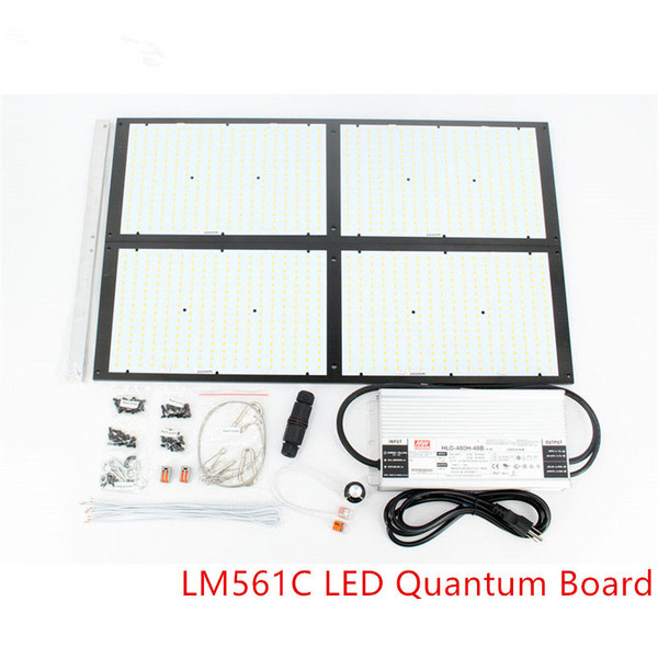 DIY Dimmable 4 x LM561C 500W LED Quantum Board Kit 3000K Full Spectrum LED Grow Light Plant Indoor Greenhouse Growing Light