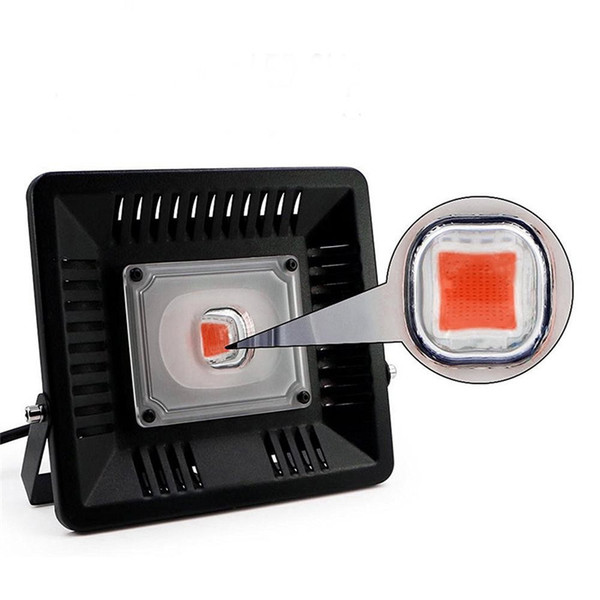 220V 110V 50W 100W LED Grow Light Lamp Integrated Full Spectrum Source Greenhouse Growth Floodlight COB LED Plant light