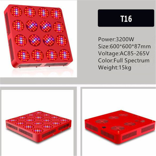 10 Model 3200W Full Spectrum LED Plant Grow Light Succulent Hydroponics Vegetable Flower Plant Grow Light Lamp